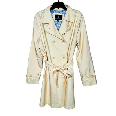 LONDON FOG XL Тренч масло желтый двубортный подпоясанный карманы с подкладкой - Изображение 1 из 4