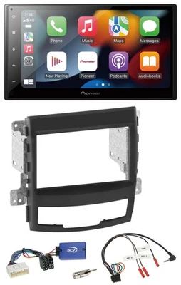 Pioneer DAB Bluetooth 2DIN USB Lenkrad Autoradio für SSangYong Korando mit Taste - Bild 1 von 4