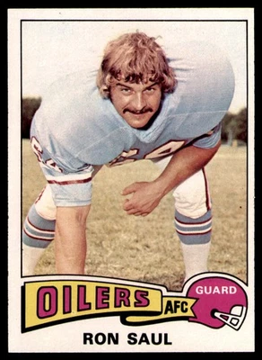 1975 Topps #24 Ron Saul Houston Oilers Card - Image 1 of 2