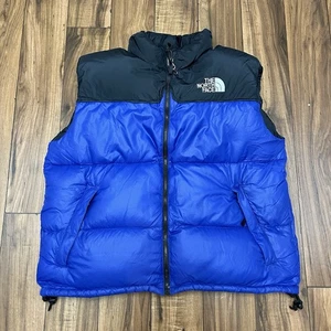 The North Face Nuptse 700 Down Puffer Vest Purple Black NF002YO Vtg 90’s Mens XL - Picture 1 of 15