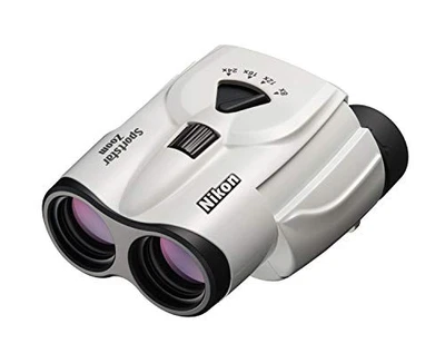 Nikon Sportstar Zoom 8-24x25 Binoculars White 8-24x Compact Japan SPZ8-24X25WH - Image 1 of 4