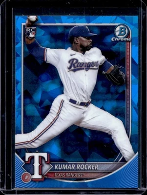 2025 Bowman Chrome Sapphire Kumar Rocker RC Rookie #98 Rangers - Image 1 of 2