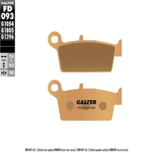 Fits Suzuki DRZ400 S 2000-2001 Galfer Rear Brake Pads - Picture 1 of 5