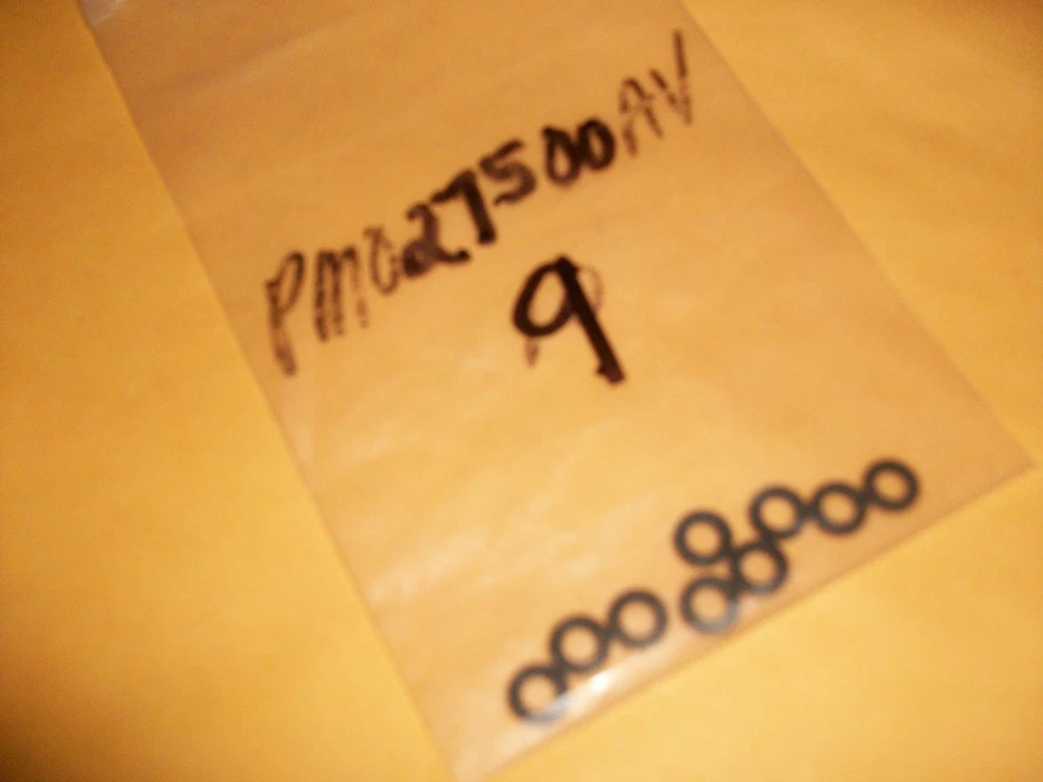 (9 unidades) Junta tórica PM027500AV descontinuada para PM040000AV, PM40100AV, PW224901  Foto 1 de 1