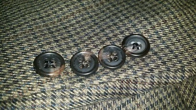 Chaqueta Abrigo Deportivo Joseph & Feiss 48L Marrón Azul Naranja Cuadros Tweed Foto 1 de 4