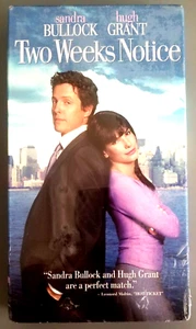 Two Weeks Notice (VHS, 2003)(Comedy) Sandra Bullock, Hugh Grant, NEW! - Picture 1 of 5