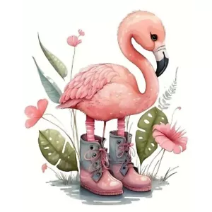 5D DIY Flamingo Diamond Painting Art Kit for Adults Beginners Home Wall Decor - Picture 1 of 9