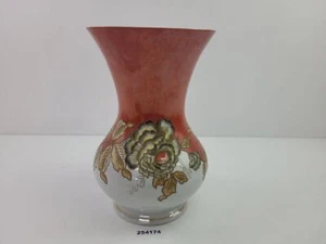Vase Schaubach Kunst Porzellan 30cm Relief Rose Handmalerei Deko #254174 - Bild 1 von 12