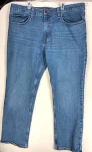 Pantalones de mezclilla rectos Goodfellow and Co para hombre azul 40WX30L cierre de cremallera 5 bolsillos - Imagen 1 de 10