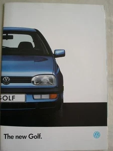 VW Golf range brochure Aug 1992 - Picture 1 of 1