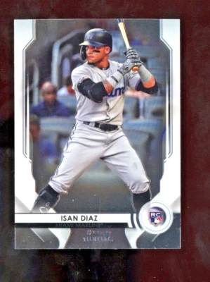 2020 Bowman Sterling Isan Diaz RC #BSR-67 Miami Marlins - Image 1 of 2