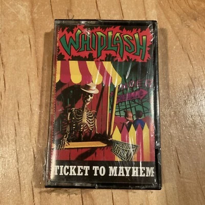 Whiplash – Ticket To Mayhem CASSETTE TAPE 1st US issue razor overkill tankard - Image 1 of 4