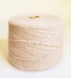 Fluffy Italian Alpaca - Wool - Cotton Knitting Yarns, 2.65 lb / 1200 grams cone - Picture 1 of 3