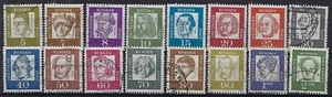 Germany, 1961-1964, Sc 824-839, Famous Germans, full set+bonus, see scans, used - Picture 1 of 2