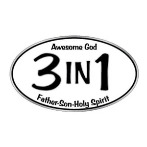 "3 In 1" Bumper Sticker Bulk Pack Of 9 - Picture 1 of 1