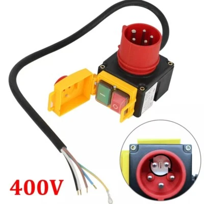 MARKENLOS Schalter Stecker mit CEE-Stecker 400V passend für Crossfer LS22T-PTO Holzspalter