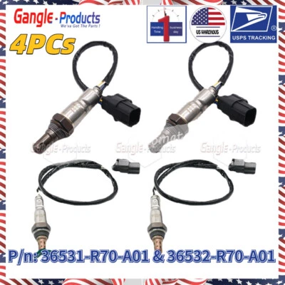 4x Oxygen Sensor Upstream & Downstream For 2009-2011 Honda Pilot Ridgeline 3.5L — 第 1/4 张图片