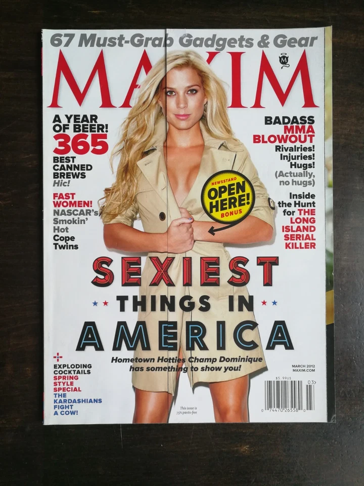 Maxim Magazine March 2012 Dominique Storelli - Sexiest Things in America 824 - Image 1 of 1