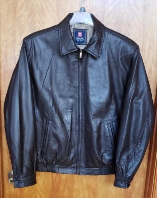 Jaqueta masculina Chaps Ralph Lauren couro macio Varsity tamanho grande  - Imagem 1 de 4