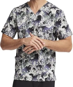 Unisex Tooniforms Scrubs Top V-Neck TF728 size S/Modern/Jurassic Park - Picture 1 of 6