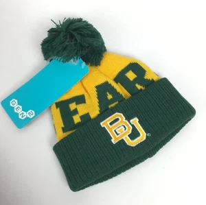 Baylor University Bears NCAA Kleinkind Bommelmütze Winter Rodel Strick warm C20-18 - Bild 1 von 2