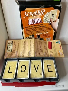 Scrabble Slam! Crossword Card Game Ages 8+ For 2-6 Players Fun Fast Hasbro 04391 - Picture 1 of 9