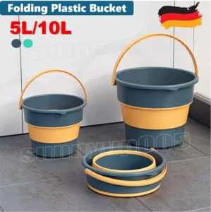 Falteimer Campingeimer Wassereimer 5L / 10L faltbarer Eimer Behälter - Bild 1 von 18