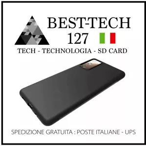 COVER PER SAMSUNG A50-A51 S10 S10+ S20 S20 Ultra S 20+ Silicone TPU Nero Opaco - Foto 1 di 6