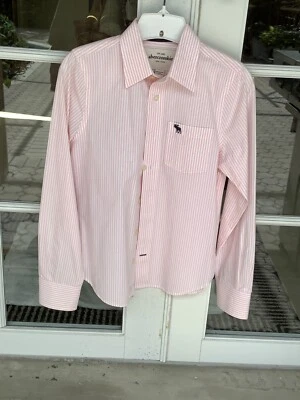 ABERCROMBIE BOY PINK LONG SLEEVES SIZE L DRY CLEANED - Image 1 of 4