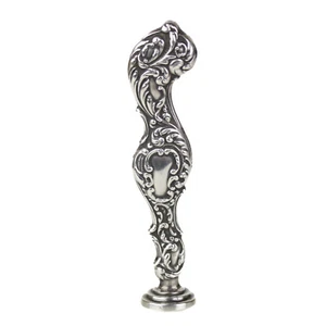 Sello de cera de plata esterlina antiguo de Unger Brothers con monograma - Imagen 1 de 6