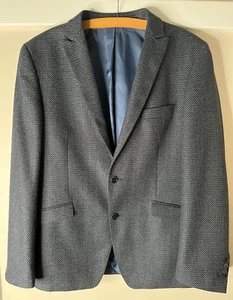 Atelier Torino men's blue 100% virgin wool blazer 42” BNWOT sports jacket - Picture 1 of 9