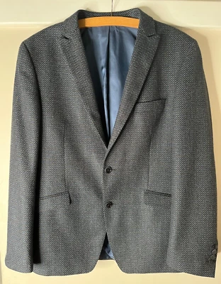 Atelier Torino men's blue 100% virgin wool blazer 42” BNWOT sports jacket - Image 1 of 4