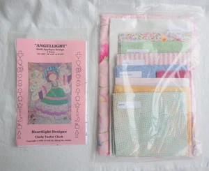 Vintage Quilt Applique Design Angel Light 1998 Cindy Taylor Clark Maine - Picture 1 of 5