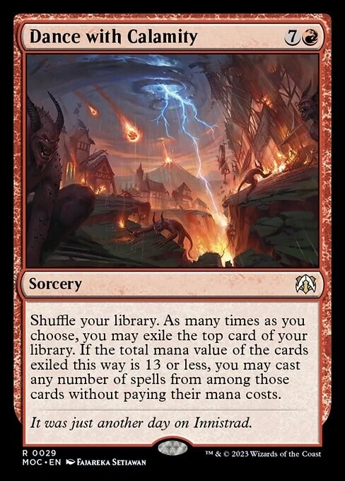 MTG - DANCE WITH CALAMITY - March of the Machine Com (R) - image 1 of 1