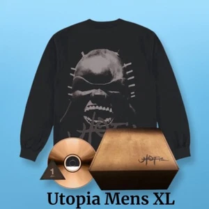 Travis Scott Utopia Long Sleeve Concert Shirt & CD A1 Box Set Pack Sold Out - Picture 1 of 7