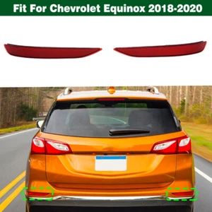Pair Rear Bumper Reflector Light Tail Lamp Red For Chevrolet Equinox 2018-2020 - Picture 1 of 8
