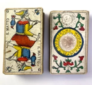 c.1904 Tarot Italien Piémontais Guglielmo Murari Bari Italie 72/78 cartes anciennes rares - Photo 1 sur 13