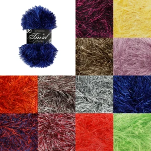 King Cole Tinsel Chunky Yarn Knitting 50g Ball - Picture 1 of 45