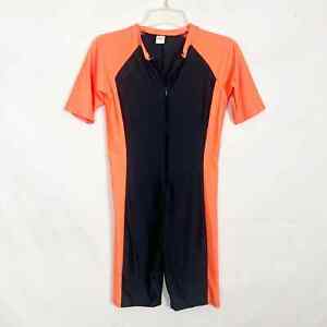 OUO Neon Orange & Black Sports Suit Juniors Large