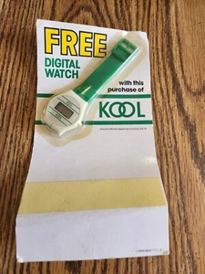 Vintage KOOL Cigarette Promo Watch On Card - Picture 1 of 5