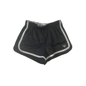 Girl's Size 6 Athletic Shorts Justice Black and White Mesh Elastic Waist - Picture 1 of 7