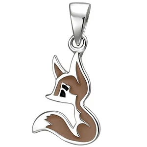 JOBO Kinder Anhänger Fuchs 925 Sterling Silber Silberanhänger - Picture 1 of 1