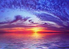 Sunset Sunrise Beach - Seascape poster canvas print ocean