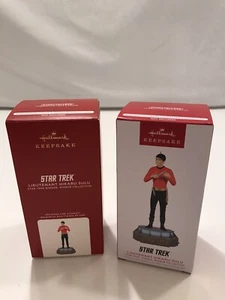LOT OF 2 HALLMARK Keepsake Ornament STAR TREK Storytellers LT. HIKARU SULU - Picture 1 of 4