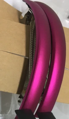 2 NARROW Hair Barrettes Matte Metallic Long U pick colors clasps French style - Image 1 of 4