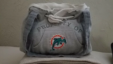 Miami Dolphins NFL Officially Licensed hoodie Purse Cover