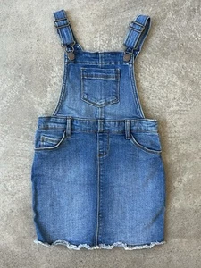 Old Navy Bib Overall Romper Girls Size 5T Blue Jean Stretch Cotton Blend NICE! - Picture 1 of 5