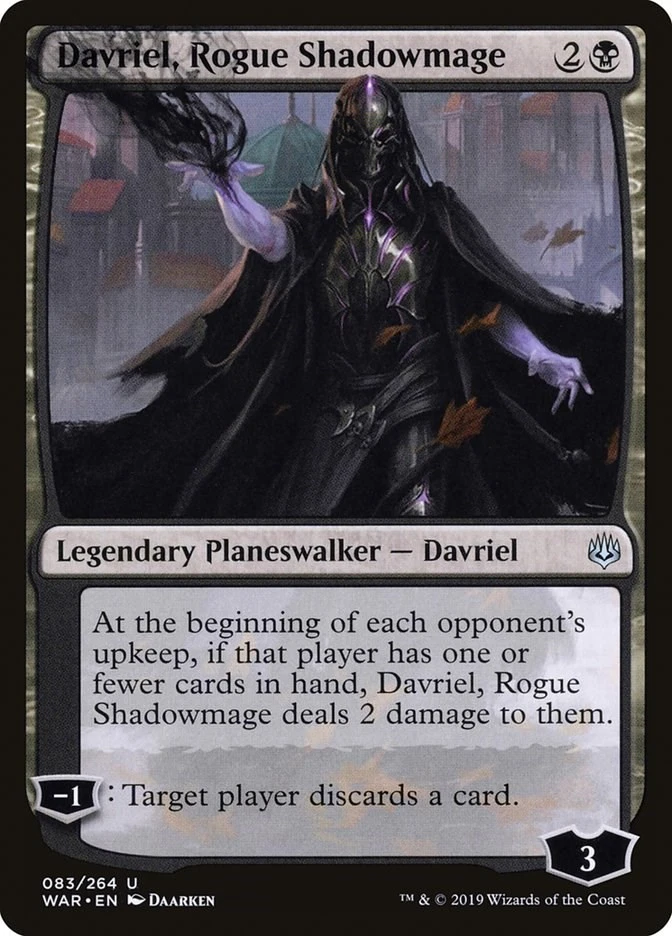 Davriel, Rogue Shadowmage 83 LP Normal War of the Spark MTG EN - Image 1 of 1