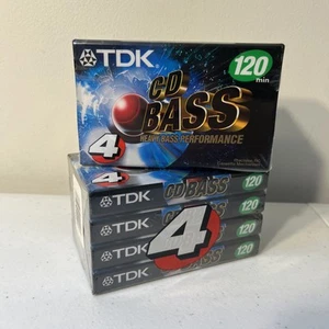 TDK CD BASS Kassetten Heavy Bass Performance 120 Neu Versiegelt 2 4 Packungen - Bild 1 von 7