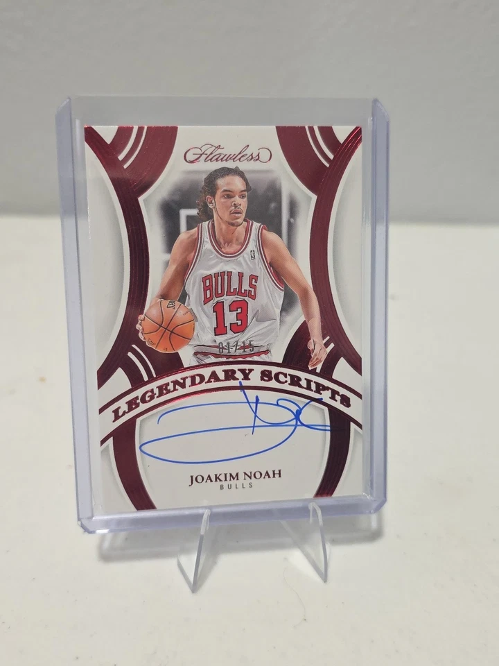2024 Flawless Legendary Scripts Joakim Noah automático/15 Chicago Bulls en tarjeta automática Foto 1 de 2